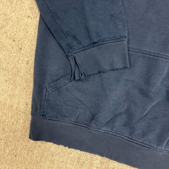 Vintage Nike Hoodie Mens Large Blue 2000s Y2K Distressed - Picture 5 of 10